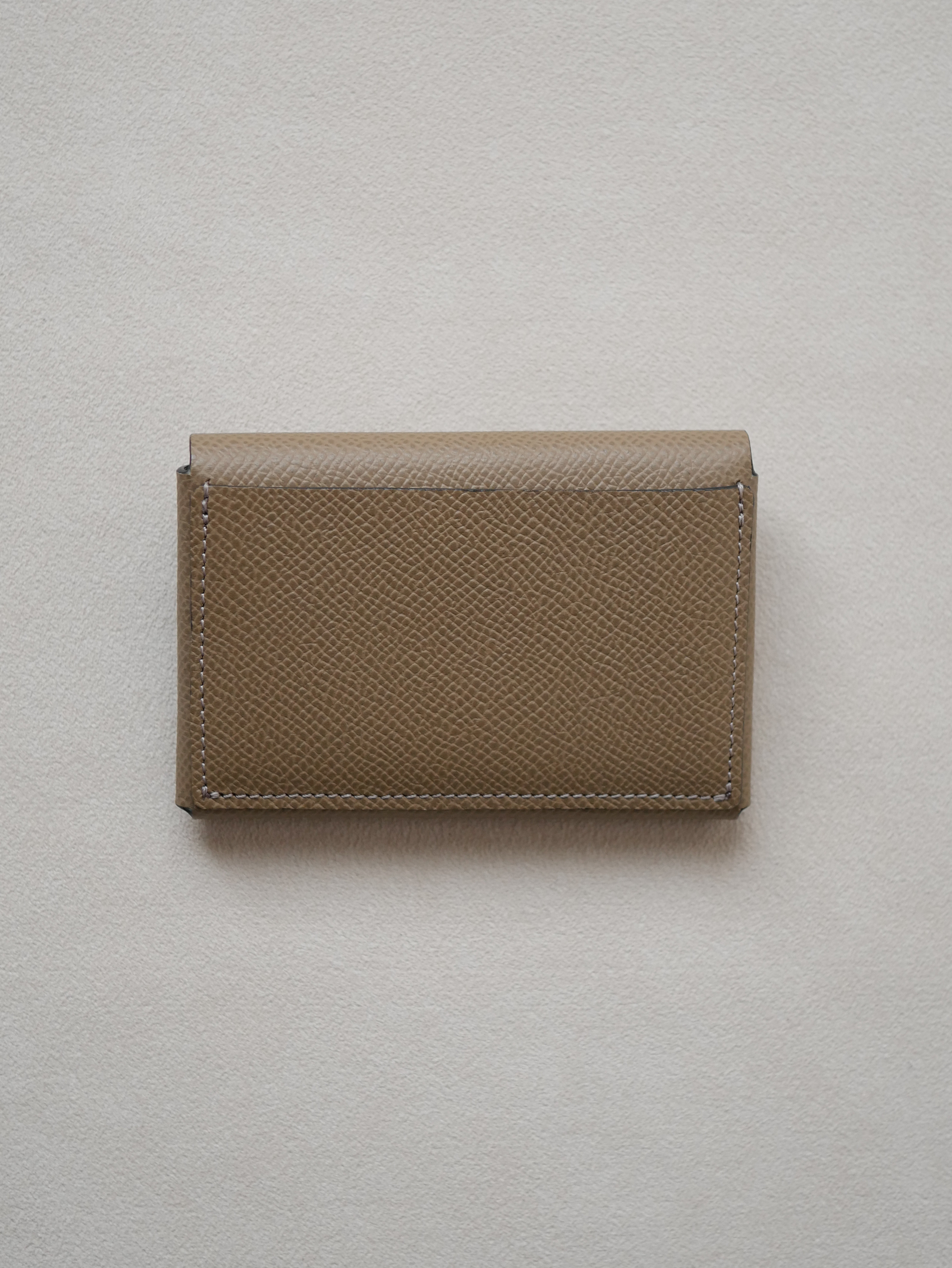 【Amulet】ミニウォレット /  エトゥープ -フレンチ エプソン-