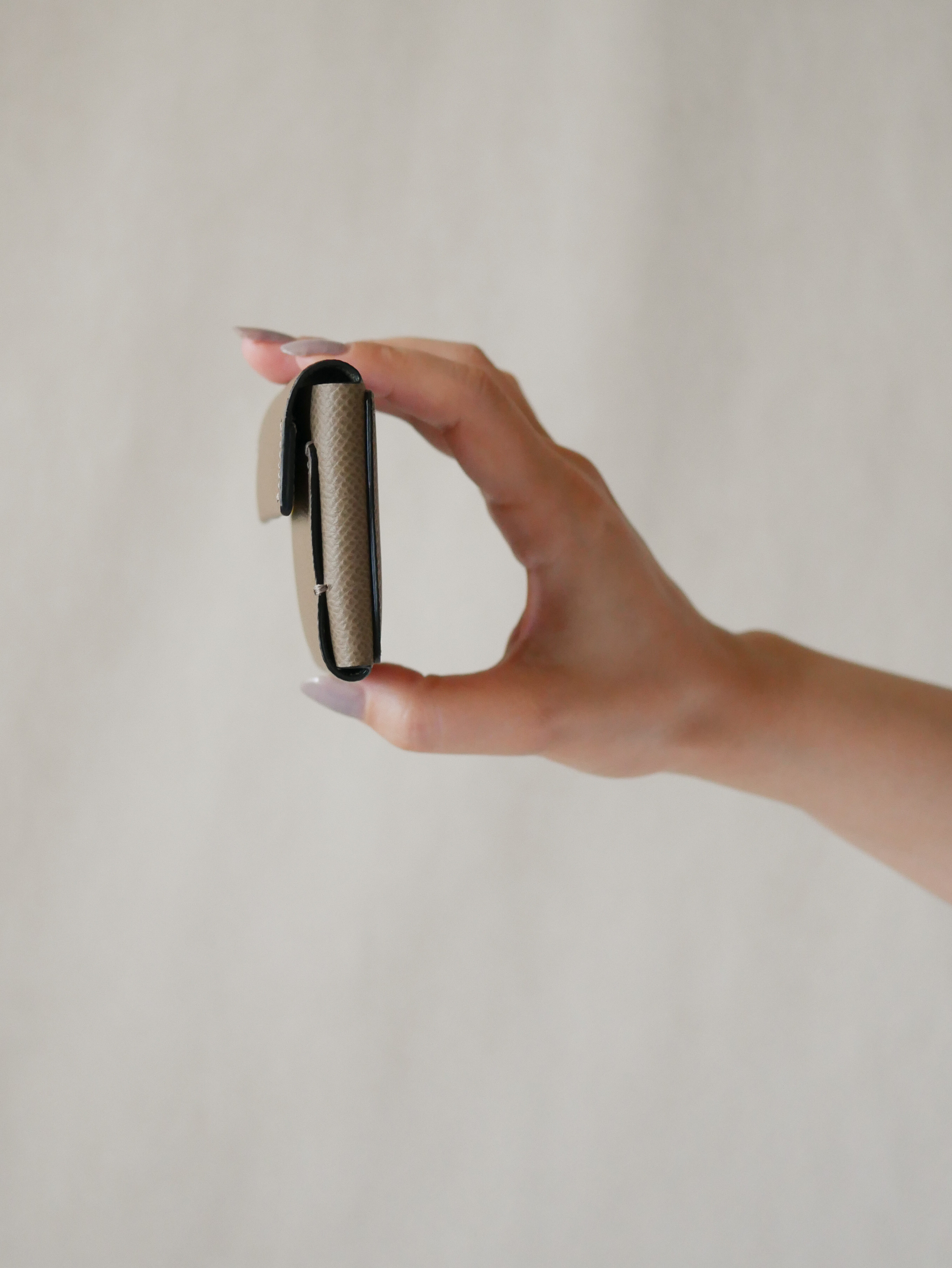 【Amulet】ミニウォレット /  エトゥープ -フレンチ エプソン-