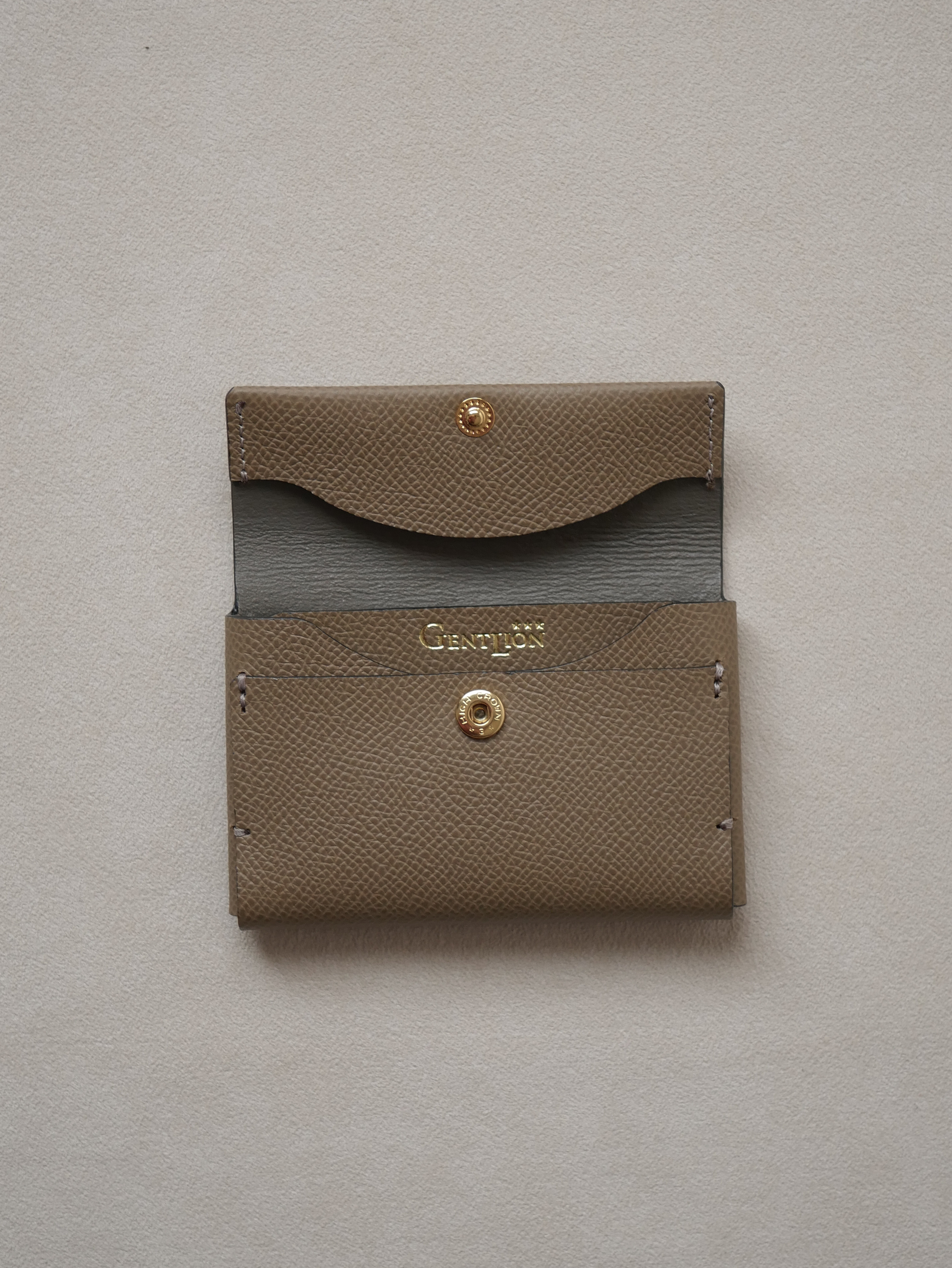 【Amulet】ミニウォレット /  エトゥープ -フレンチ エプソン-