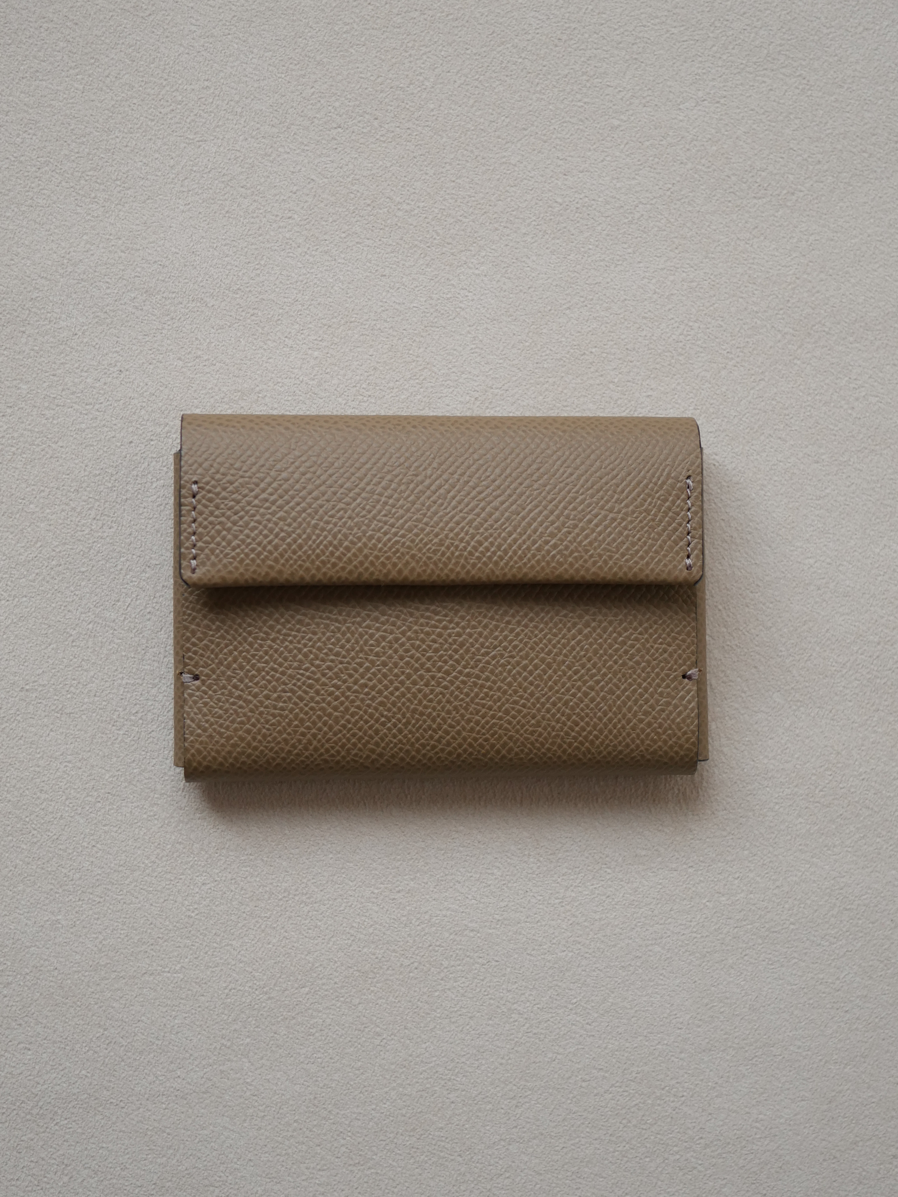 【Amulet】ミニウォレット /  エトゥープ -フレンチ エプソン-