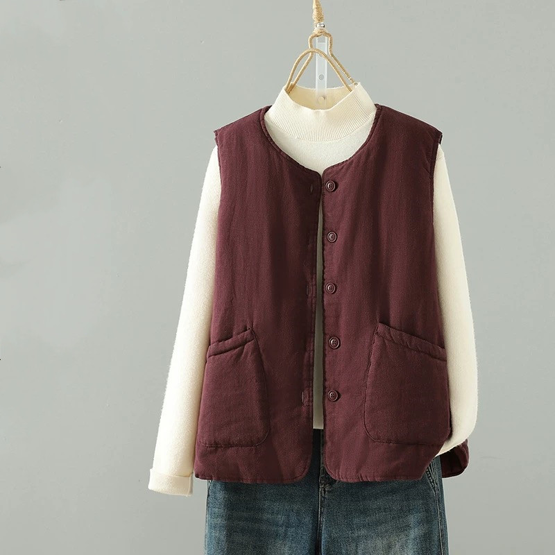 通勤 ベスト レディース おしゃれ ジレ きれいめ 大きいサイズ 体型カバー トップス 重ね着 春 夏 秋 冬 綿 麻