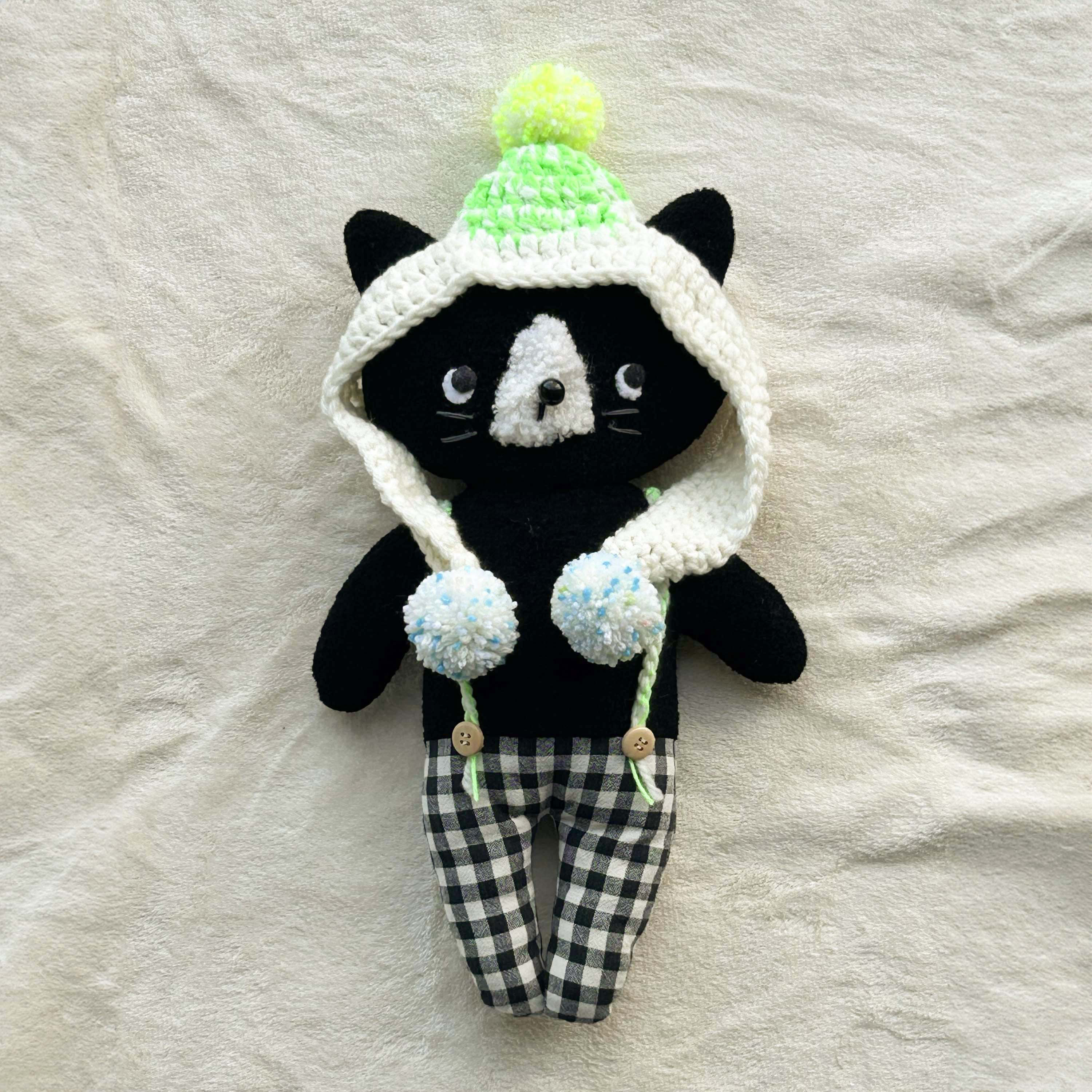 Melty&Micotyぬいぐるみ ニット帽をかぶった大きなメルティ