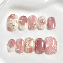 グレージュ フラワー ネイルチップ グレージュ フラワー ♡ ネイルチップ ネイルチップ（つけ爪） Runash