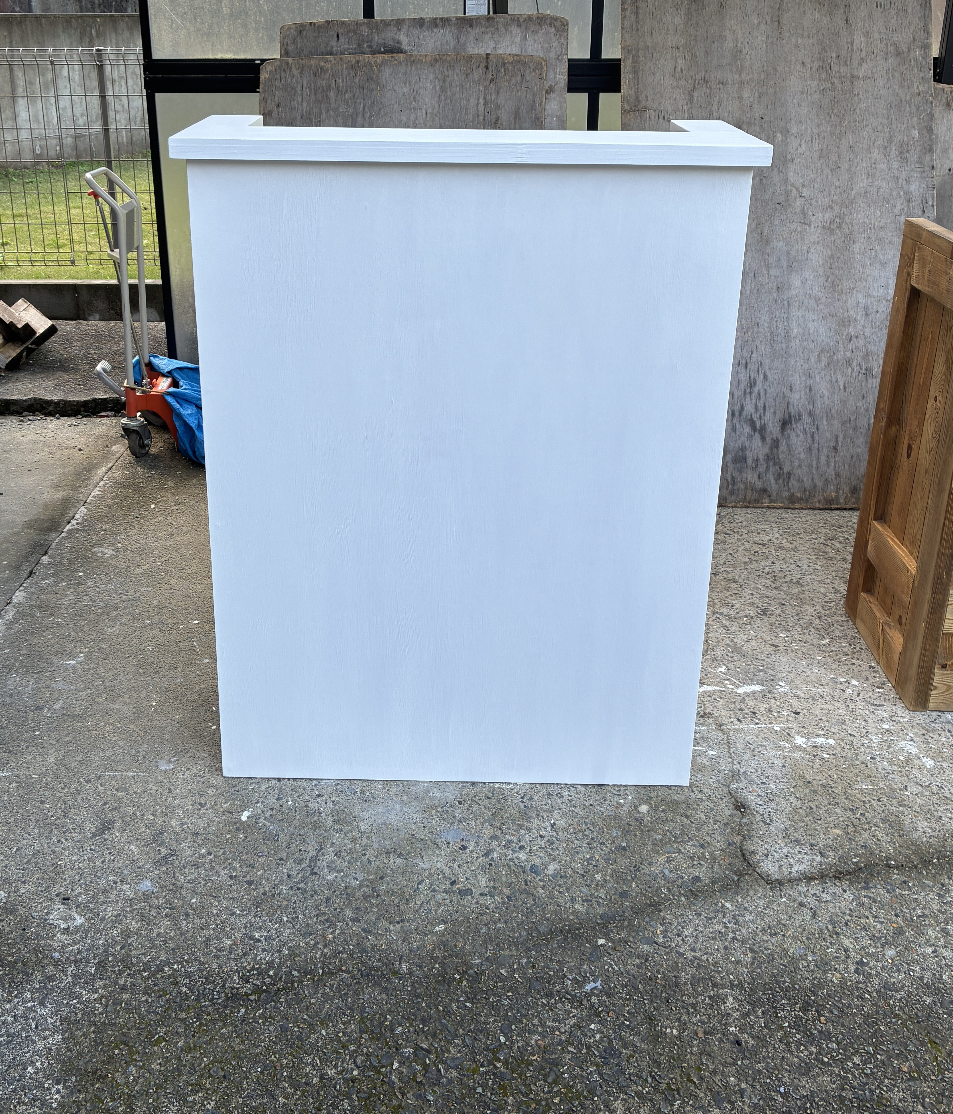 【受注製作】ハイカウンター☆ホワイト★受付カウンターテーブル　レジカウンター★店舗☆ネイル　美容室