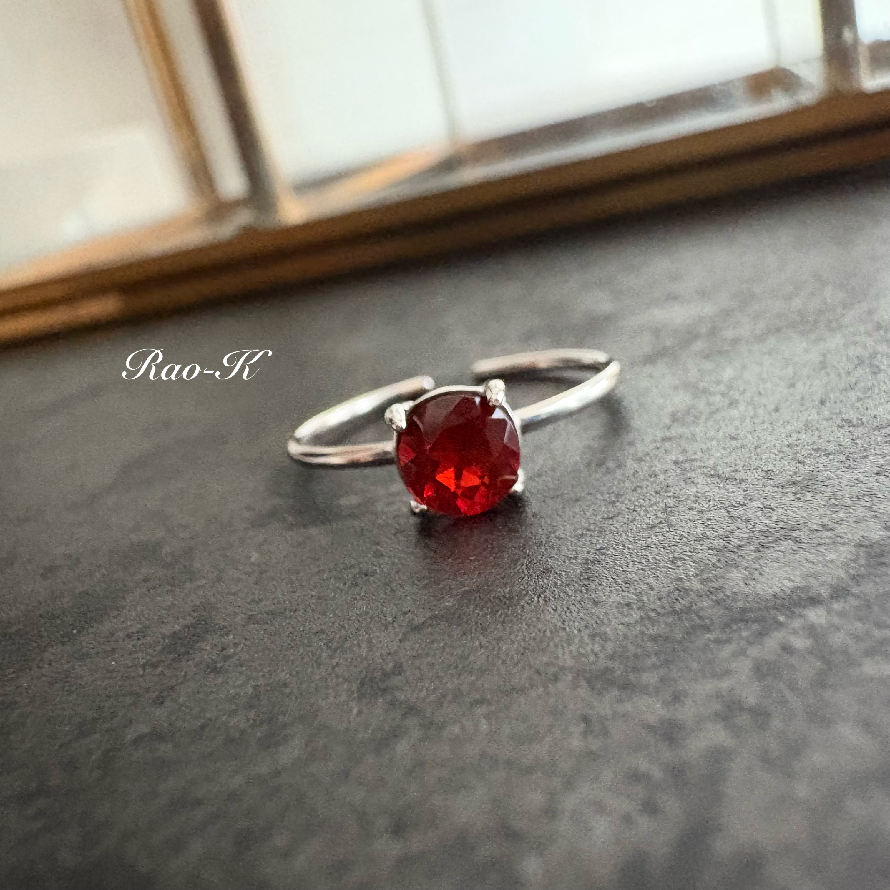 ✨silver925大人のクラシックリング〜ファイアオパール