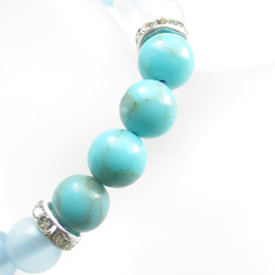 激情にみまわれていてもターコイズにかわすあなたの横顔は今日も素敵です♪<1点ものブレスレット>IB221 4枚目の画像