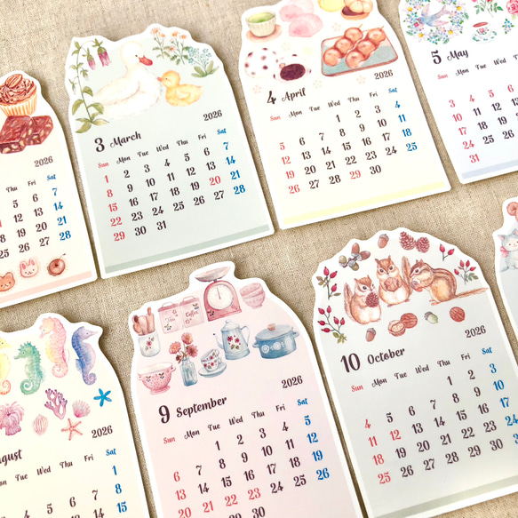 2026年 カレンダーシール 3枚目の画像