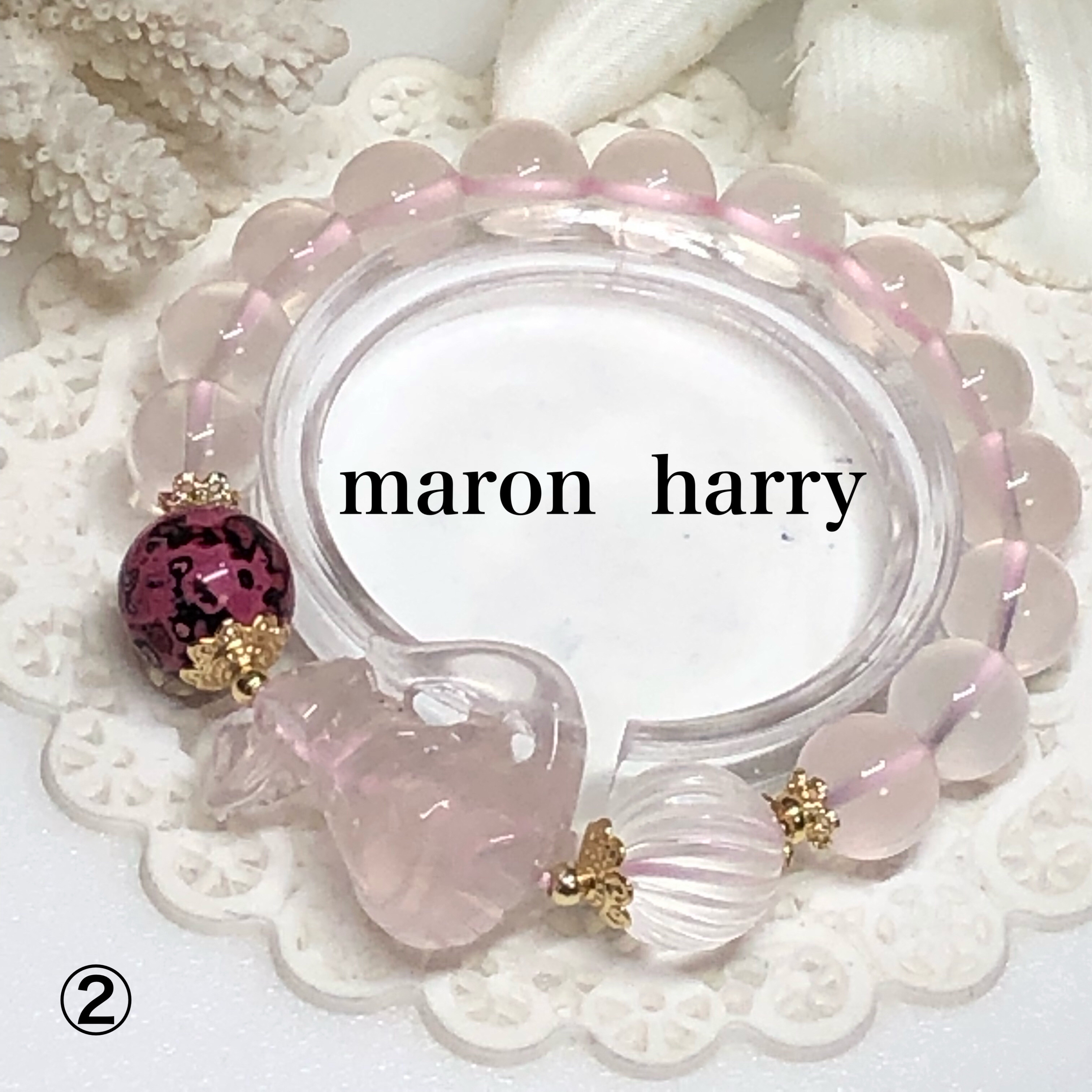 ワニ・天然石ブレスレット•*¨*•.¸¸♬