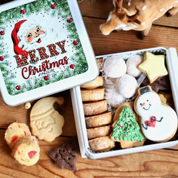 お年賀に☆お正月のクッキー缶（L)お正月ハンドメイド2025 クッキー