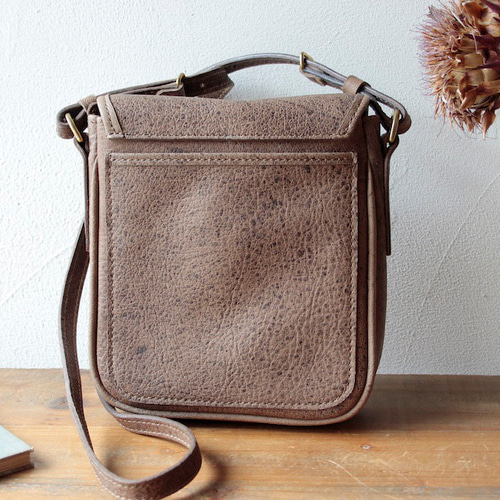 m*︎様 ミニダレスバッグ クードゥー KUDU アイスグレー コラージュ ポー Kudu leather (クードゥーレザー)ミニショルダーバッグ グレー