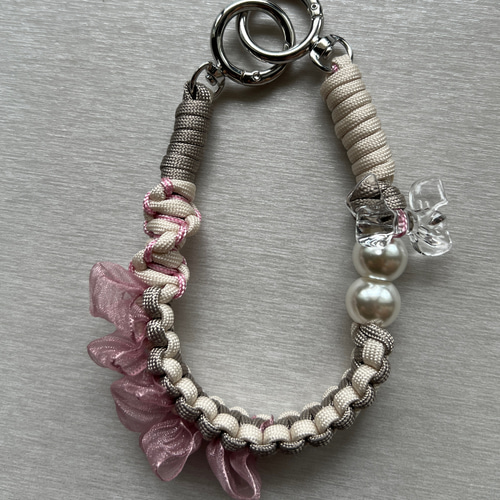 パラコード ハンドメイド ハンドストラップ 携帯スマホ キーホルダー