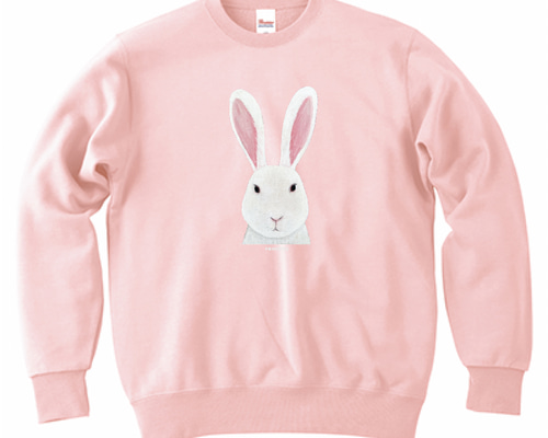 トレーナー ユニセックス 【ウサギ】スウェット 長袖 おしゃれ 動物