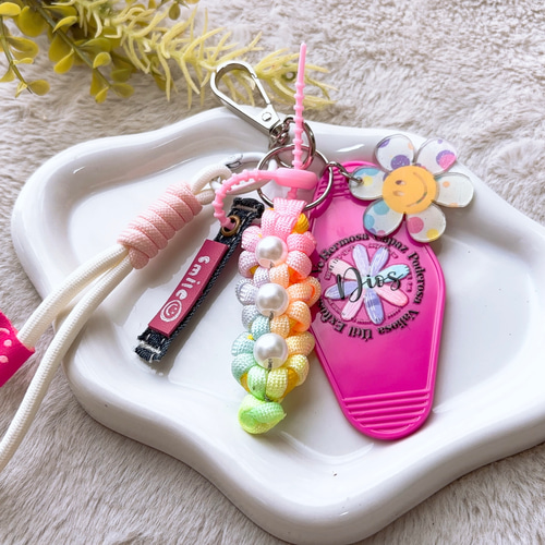 パラコード✶キーホルダー バッグチャーム No.2 キーホルダー M's