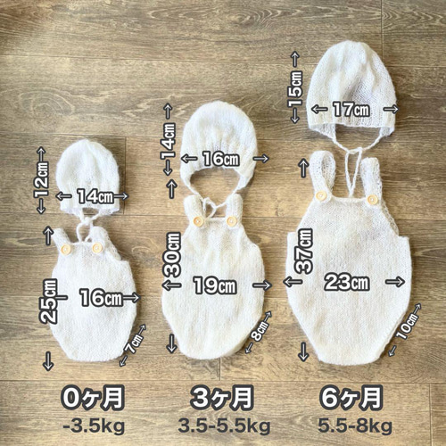 オレンジ♪鏡餅ボンネット ニューボーンフォト撮影衣装 帽子 正月月齢