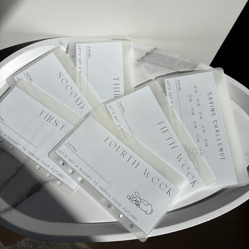 new＊韓国人気！saving&weekリフィルA6サイズ /バインダー貯金 その他