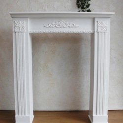 マントルピース 60cm] VeroMan アーチ状 マントルピース シェルフ ホワイト 白