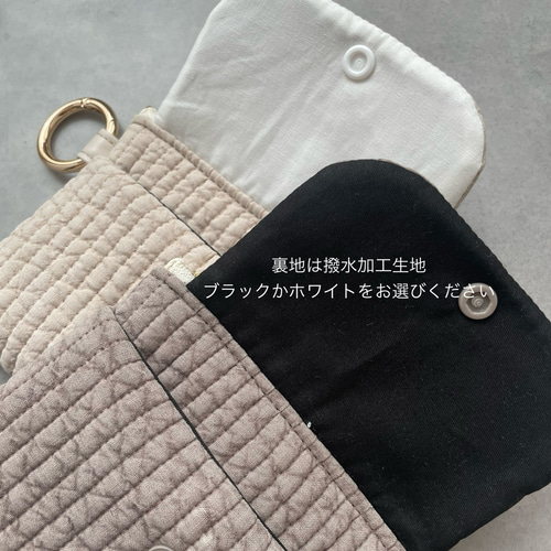 ハート刺繍 ヌビ生地 ミニポーチ カードポーチ カードケース キー