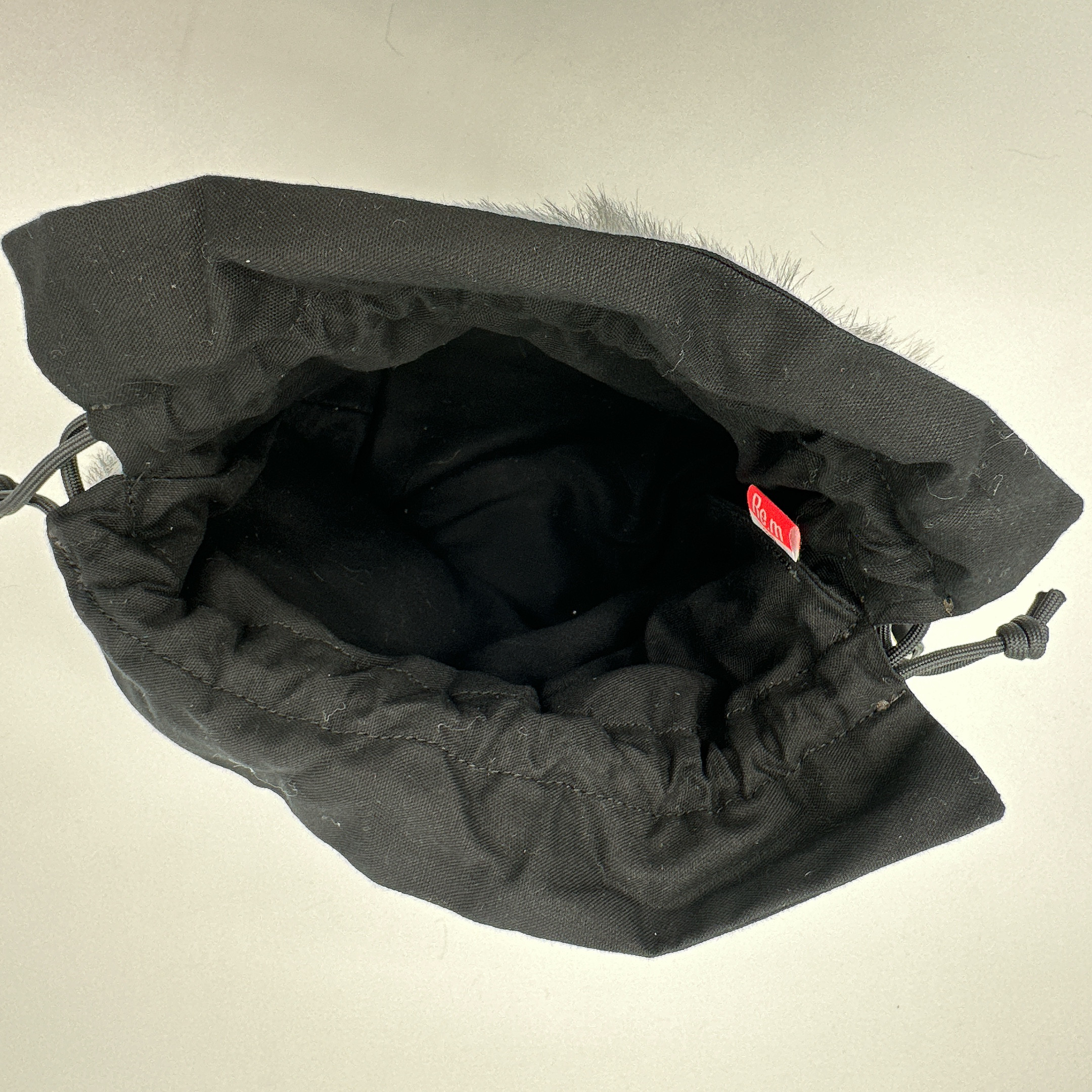 ファー巾着バッグ