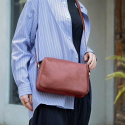 義大利真皮單肩包，大容量，斜背包，Virano，棕色，HAB043 第1張的照片