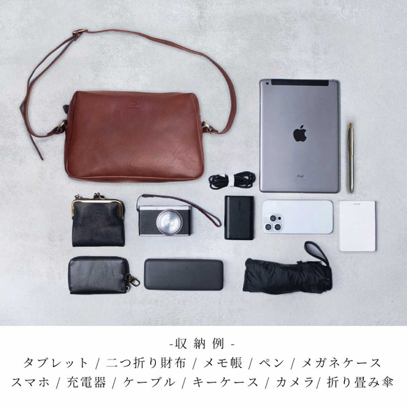 義大利真皮單肩包，大容量，斜背包，Virano，棕色，HAB043 第4張的照片