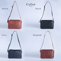 義大利真皮單肩包，大容量，斜背包，Virano，棕色，HAB043 第16張的照片