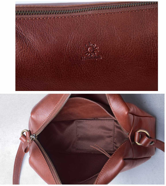 義大利真皮單肩包，大容量，斜背包，Virano，棕色，HAB043 第10張的照片