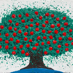 赤い実のなる木 絵画 Yuichi Sato 通販 19988706｜Creema(クリーマ)