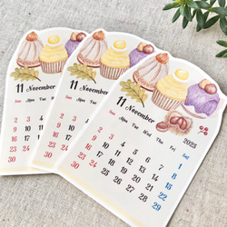 マロンデザート 2025年11月の日付シート（マスキングシール）sticker【在庫僅少】 4枚目の画像
