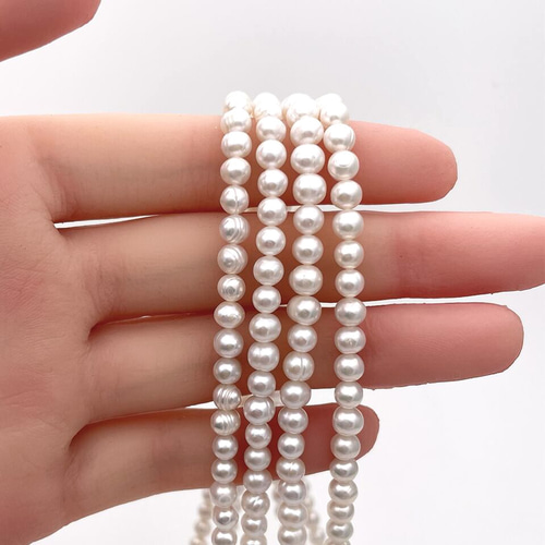 大珠 本真珠 希少 ネックレス パール セミラウンド 8.6〜9.5㎜ O589 本真珠パールネックレス セミラウンド 小粒 4mm 5mm 入園 卒園 入学