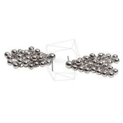 ERG-3134-R [1對] 球鏈金屬耳環 第3張的照片