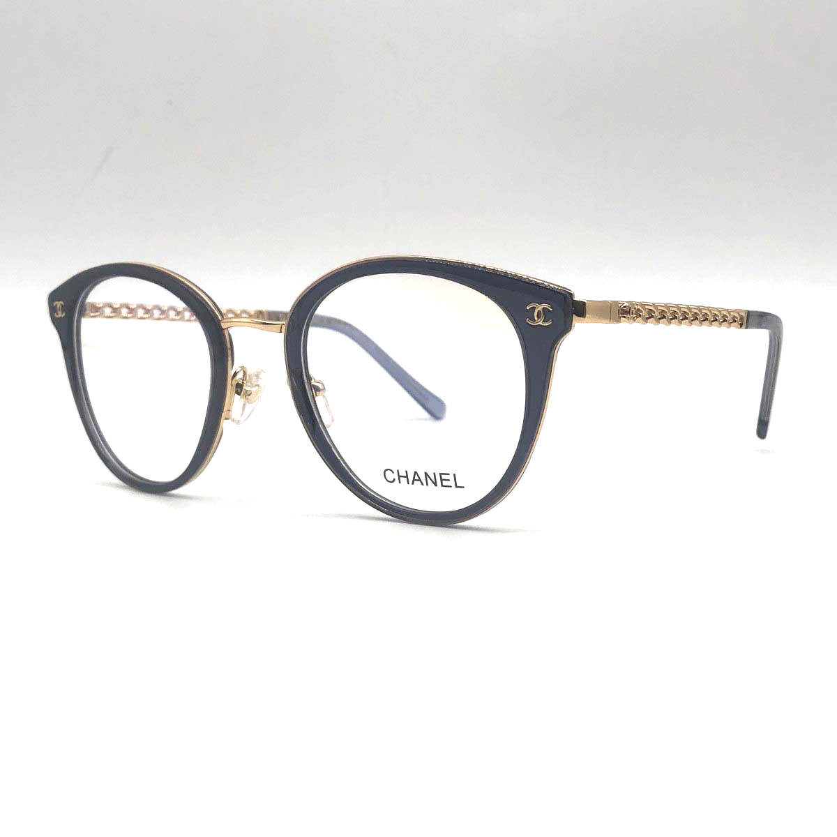 レディース　シャネル風眼鏡　メガネフレーム　3364 グレー 4,560円