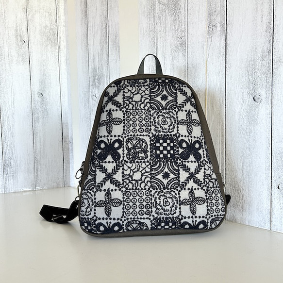 creema限定、ミナペルホネンForest tileのリュック1点もの