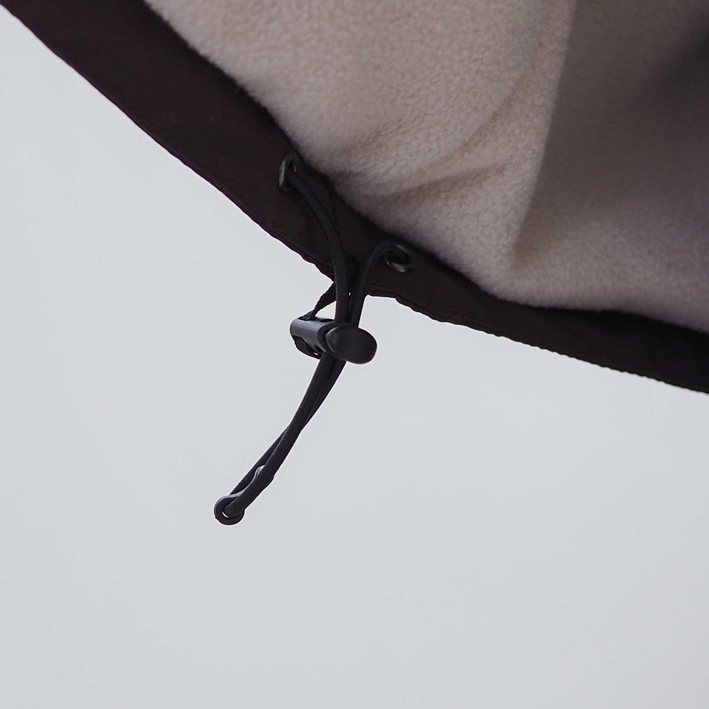 暖かいリバーシブル ナイロンフリースジャケット CBC ブラウン ユニセックス