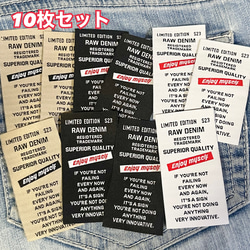 布タグ 革タグ10枚セット デニムリメイクなどに♪Aタイプ ワッペン
