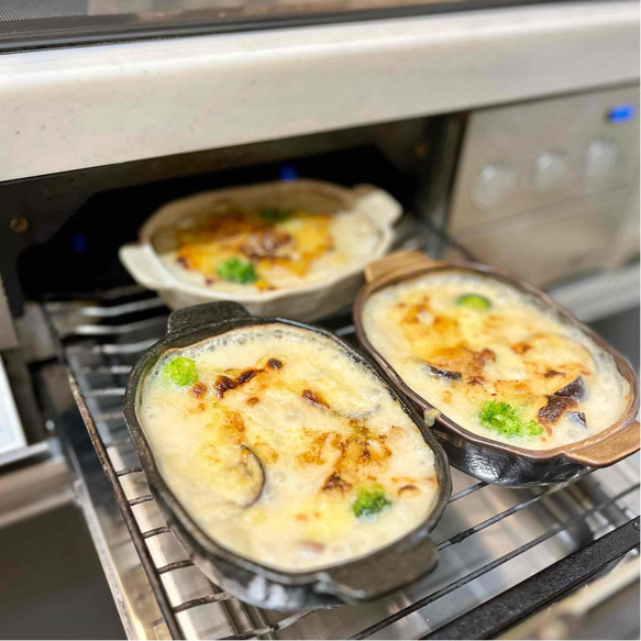 カラフルみるくのグラタン皿 3枚目の画像