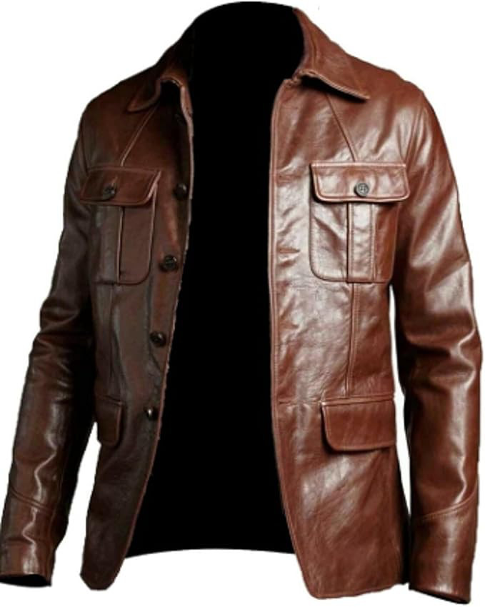 羊革・シャツカラーサファリコート Sheep Leather Safari Coat