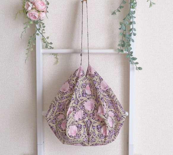 色々な形が楽しめる♡ウィリアムモリス ピンパーネルのしずく型バッグ