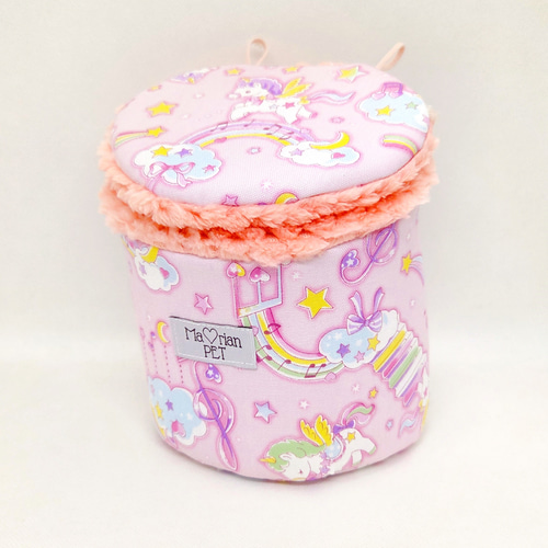 ユニコーン×モモンガ×バイコーン ポーチセット、ポスター他 ドラム型ポーチ♡Sサイズ ユニコーン(ピンク) モモンガポーチ 1～2モモ