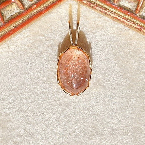 10×7mm】高品質ストロベリークォーツ ペンダントトップ〈14kgf