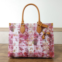 トワルドジュイ×本革 トートバッグ 『Frost Rouge Ceylan』LC-ML