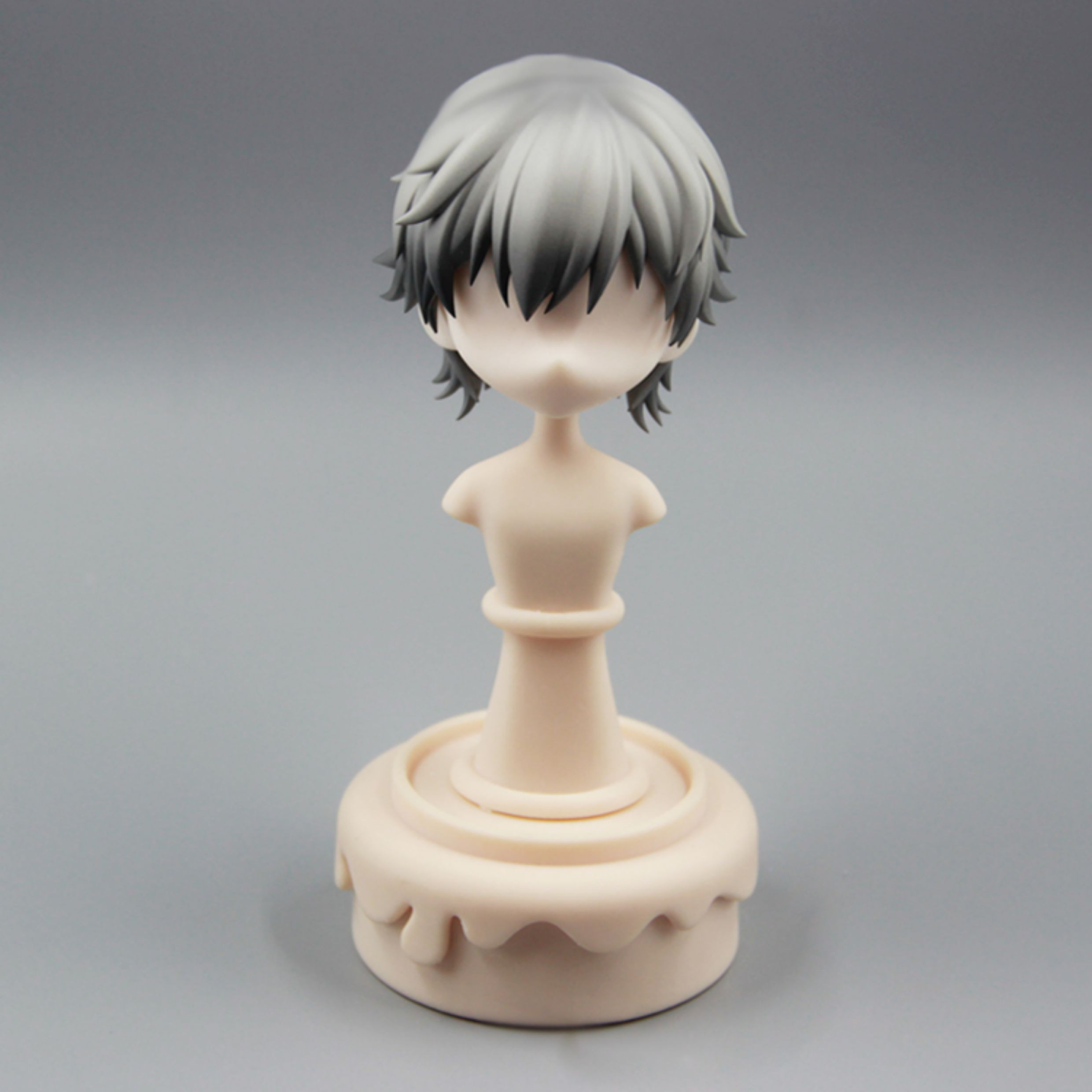 崩壊スターレイル　開拓者　穹　オビツ11ヘッド　髪パーツ　ホワイティ