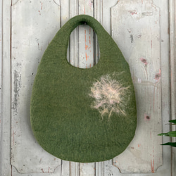 SALE! 羊毛 フェルト バッグ トートバッグ ハンドメイド 3枚目の画像