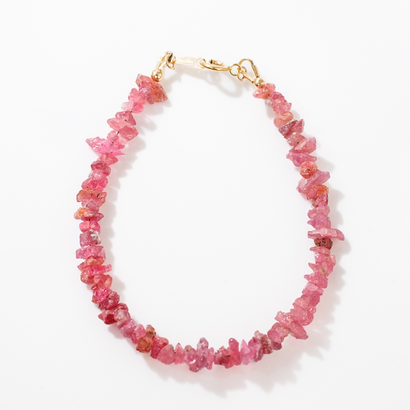 ピンクスピネル 細石ブレスレット 14kgf