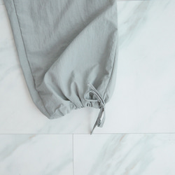 【丈調整できる】上質カジュアル 撥水加工素材のイージーパンツ ウエストゴム/3サイズ   スカイグレー　0752Gr 12枚目の画像