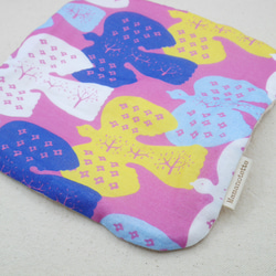 ふわもこハンカチ｜北欧の鳥たち-Nordic Birds-｜L・20×20cm｜ガーゼハンカチ｜ハンドタオル｜ギフト 7枚目の画像