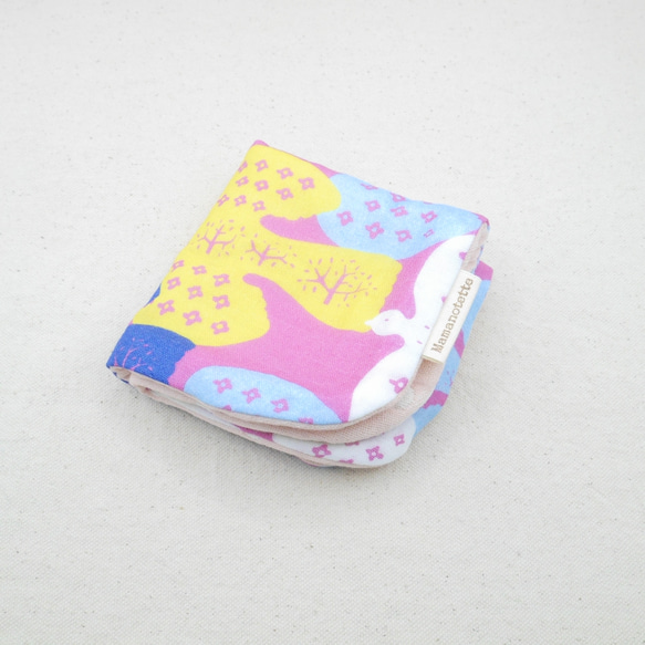 ふわもこハンカチ｜北欧の鳥たち-Nordic Birds-｜L・20×20cm｜ガーゼハンカチ｜ハンドタオル｜ギフト 9枚目の画像