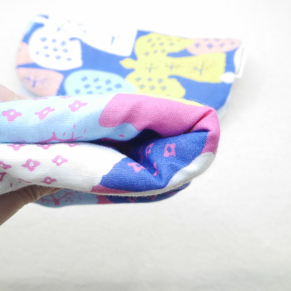 ふわもこハンカチ｜北欧の鳥たち-Nordic Birds-｜L・20×20cm｜ガーゼハンカチ｜ハンドタオル｜ギフト 6枚目の画像