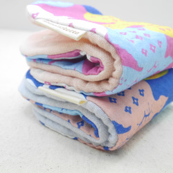 ふわもこハンカチ｜北欧の鳥たち-Nordic Birds-｜L・20×20cm｜ガーゼハンカチ｜ハンドタオル｜ギフト 4枚目の画像