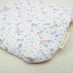 ふわもこハンカチ｜花絨毯-Flower Carpet-｜L・20×20cm｜ガーゼハンカチ｜敏感肌｜ハンドタオル 8枚目の画像