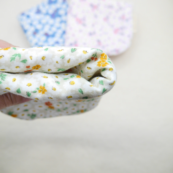 ふわもこハンカチ｜花絨毯-Flower Carpet-｜L・20×20cm｜ガーゼハンカチ｜敏感肌｜ハンドタオル 6枚目の画像